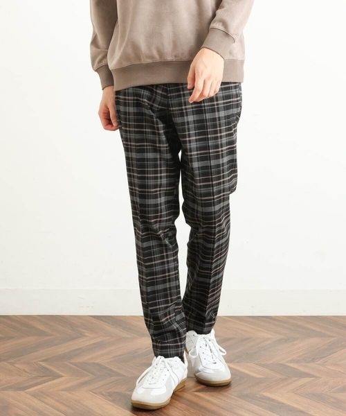 a.v.v（アーヴェヴェ）の「【S-XXL】チェック柄裏起毛スマートスラックス（スラックス・メンズ・ブラウン/ライトブラウン/チャコールグレー/ブラック・44/46/48/50/52）」の16枚目の写真
