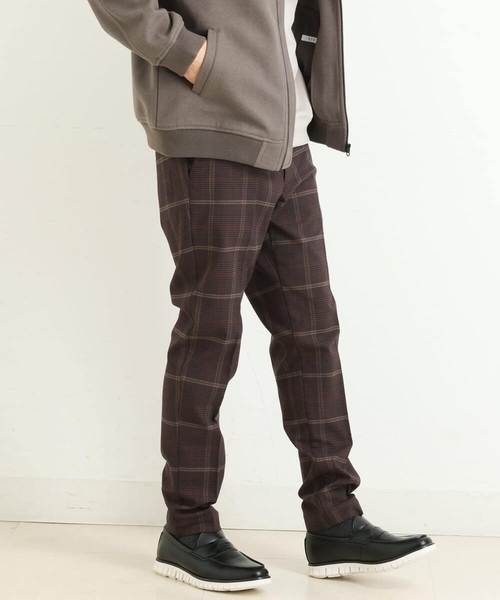 a.v.v（アーヴェヴェ）の「【S-XXL】チェック柄裏起毛スマートスラックス（スラックス・メンズ・ブラウン/ライトブラウン/チャコールグレー/ブラック・44/46/48/50/52）」の18枚目の写真
