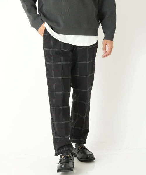 a.v.v（アーヴェヴェ）の「【S-XXL】チェック柄裏起毛スマートスラックス（スラックス・メンズ・ブラウン/ライトブラウン/チャコールグレー/ブラック・44/46/48/50/52）」の21枚目の写真