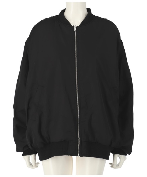 ANAP（アナップ）の「ボリュームMA-1（MA-1・レディース・アイボリー/カーキ/ブラック・FREE）」の12枚目の写真