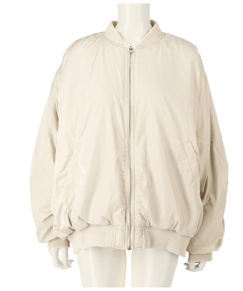 ANAP（アナップ）の「ボリュームMA-1（MA-1・レディース・アイボリー/カーキ/ブラック・FREE）」の13枚目の写真