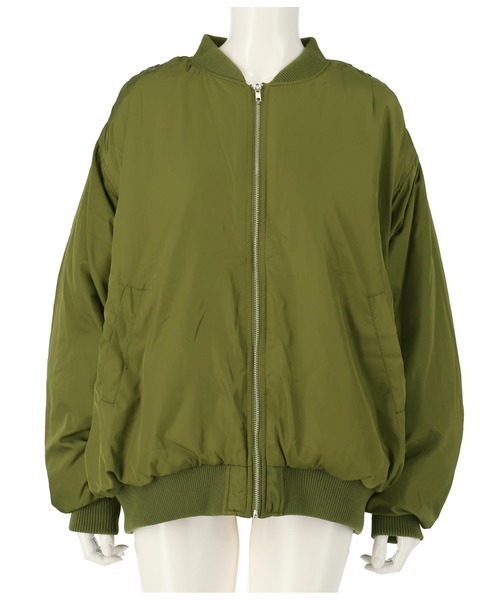 ANAP（アナップ）の「ボリュームMA-1（MA-1・レディース・アイボリー/カーキ/ブラック・FREE）」の11枚目の写真