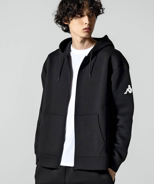 Kappa（カッパ）の「Kappa(カッパ)オミニロゴダンボールニットジップパーカー（パーカー・メンズ・ネイビー/ライトグレー/ホワイト/ブラック・L/XL/M/XXL）」の5枚目の写真