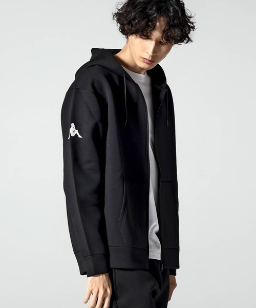 Kappa（カッパ）の「Kappa(カッパ)オミニロゴダンボールニットジップパーカー（パーカー・メンズ・ネイビー/ライトグレー/ホワイト/ブラック・L/XL/M/XXL）」の8枚目の写真