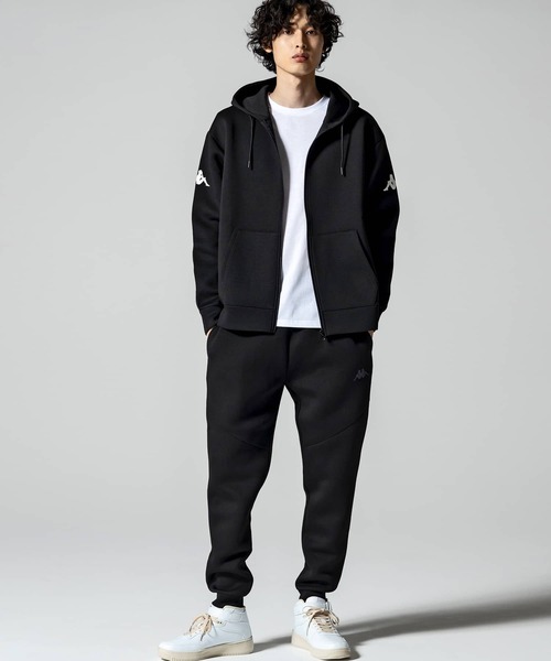 Kappa（カッパ）の「Kappa(カッパ)オミニロゴダンボールニットジップパーカー（パーカー・メンズ・ネイビー/ライトグレー/ホワイト/ブラック・L/XL/M/XXL）」の9枚目の写真