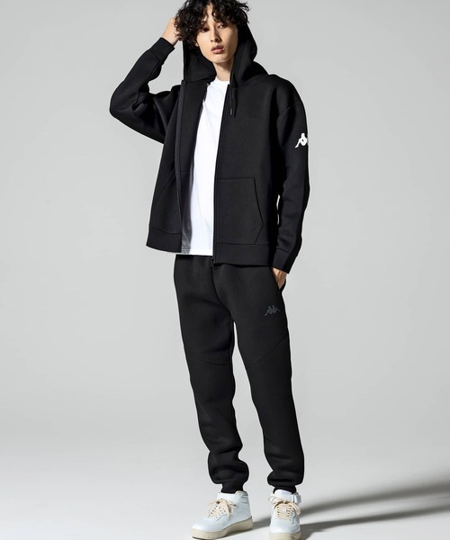 Kappa（カッパ）の「Kappa(カッパ)オミニロゴダンボールニットジップパーカー（パーカー・メンズ・ネイビー/ライトグレー/ホワイト/ブラック・L/XL/M/XXL）」の13枚目の写真