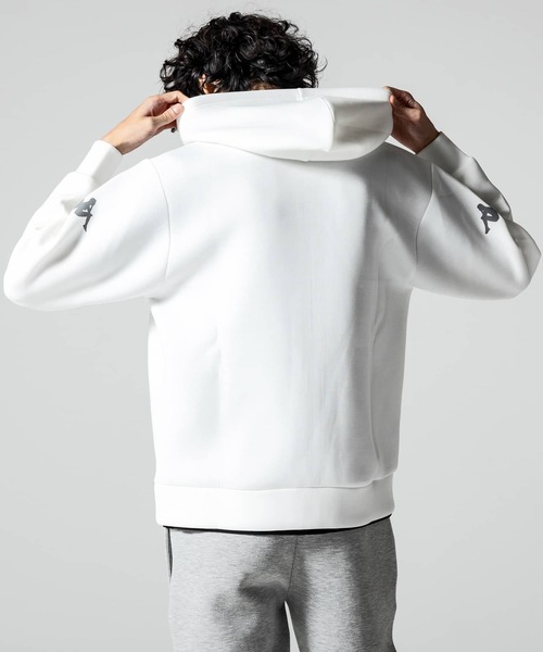 Kappa（カッパ）の「Kappa(カッパ)オミニロゴダンボールニットジップパーカー（パーカー・メンズ・ネイビー/ライトグレー/ホワイト/ブラック・L/XL/M/XXL）」の15枚目の写真