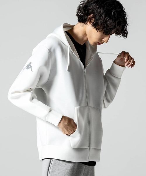 Kappa（カッパ）の「Kappa(カッパ)オミニロゴダンボールニットジップパーカー（パーカー・メンズ・ネイビー/ライトグレー/ホワイト/ブラック・L/XL/M/XXL）」の16枚目の写真