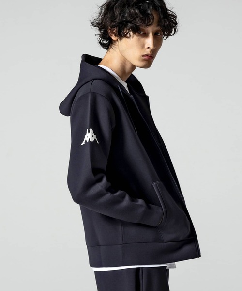 Kappa（カッパ）の「Kappa(カッパ)オミニロゴダンボールニットジップパーカー（パーカー・メンズ・ネイビー/ライトグレー/ホワイト/ブラック・L/XL/M/XXL）」の20枚目の写真