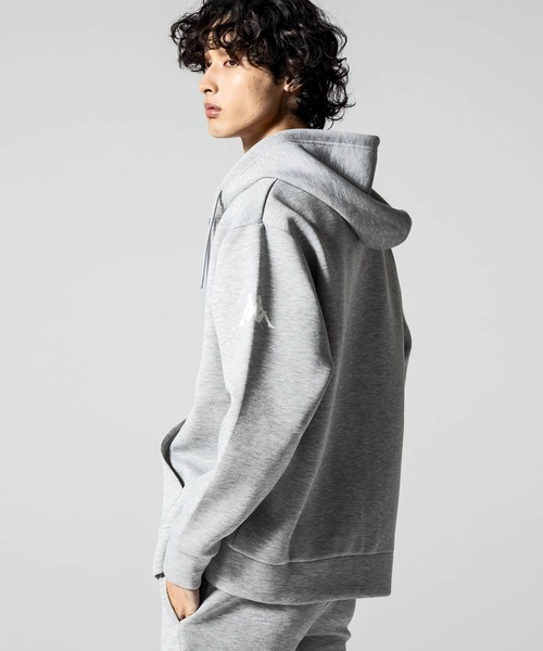 Kappa（カッパ）の「Kappa(カッパ)オミニロゴダンボールニットジップパーカー（パーカー・メンズ・ネイビー/ライトグレー/ホワイト/ブラック・L/XL/M/XXL）」の22枚目の写真