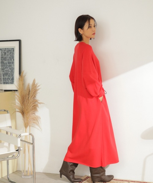 ROSE BUD（ローズバッド）の「スウェットワンピース（ワンピース・レディース・ブラック/ネイビー/レッド・SMALL/MEDIUM）」の9枚目の写真