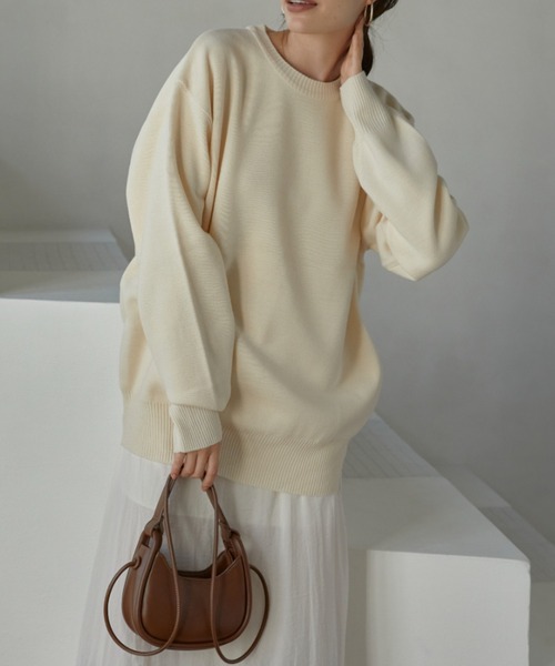 ACYM】 Oversize loose neck ニットセール】Oversize loose neck