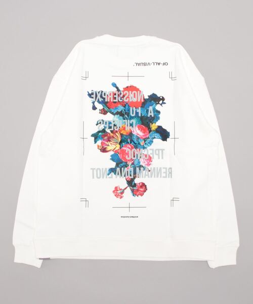 A4A（エーフォーエー）の「A4A/エーフォーエー/EXPRESSION　クルーネック（スウェット・レディース・ホワイト/ブラック・F）」の4枚目の写真