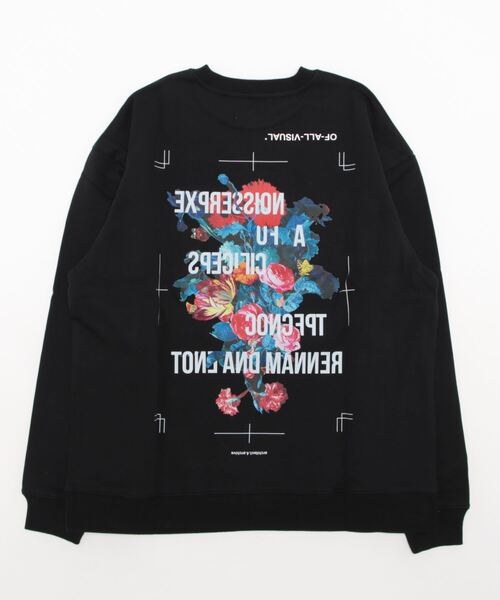 A4A（エーフォーエー）の「A4A/エーフォーエー/EXPRESSION　クルーネック（スウェット・レディース・ホワイト/ブラック・F）」の3枚目の写真