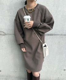 DouDou | 袖リブチュニックワンピース(チュニック)