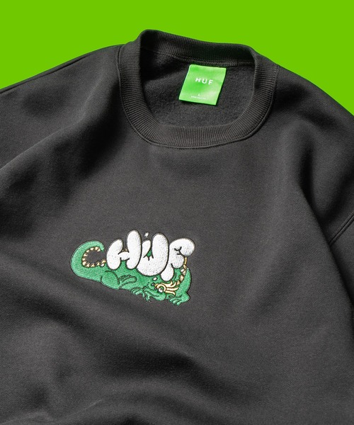 HUF（ハフ）の「MAGIC DRAGON CREW / HUF クルースウェット アップリケ 