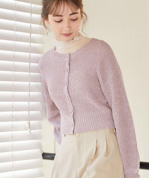 archives（アルシーヴ）の「２ＷＡＹメランジニットカーディガン（カーディガン/ボレロ・レディース・オレンジ/パープル/ブルー/グレー・MEDIUM）」の20枚目の写真