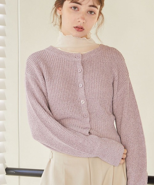 archives（アルシーヴ）の「２ＷＡＹメランジニットカーディガン（カーディガン/ボレロ・レディース・オレンジ/パープル/ブルー/グレー・MEDIUM）」の21枚目の写真