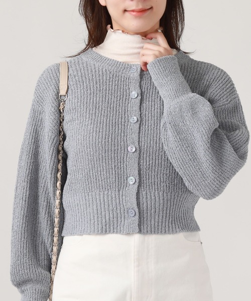 archives（アルシーヴ）の「２ＷＡＹメランジニットカーディガン（カーディガン/ボレロ・レディース・オレンジ/パープル/ブルー/グレー・MEDIUM）」の9枚目の写真