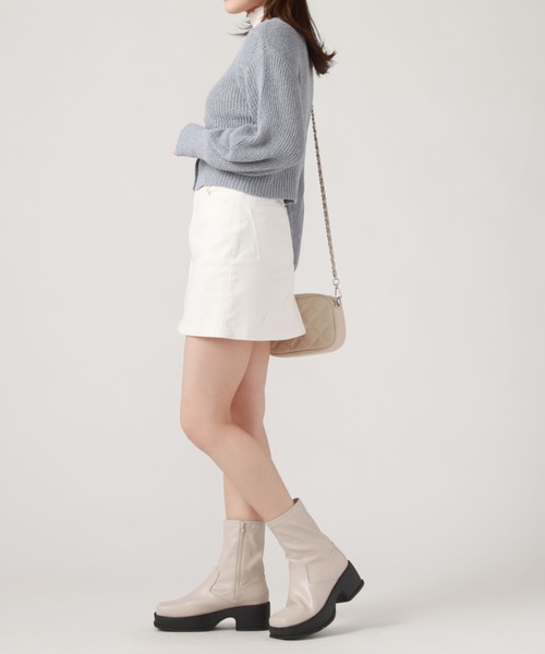 archives（アルシーヴ）の「２ＷＡＹメランジニットカーディガン（カーディガン/ボレロ・レディース・オレンジ/パープル/ブルー/グレー・MEDIUM）」の13枚目の写真