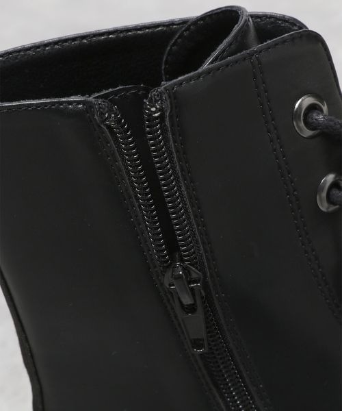 JEANASIS（ジーナシス）の「レースアップスニーカーブーツ/182863（ブーツ・レディース・ベージュ/ブラック・MEDIUM/LARGE）」の10枚目の写真