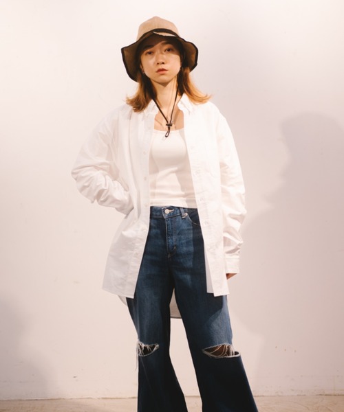 セール】オックスBD L/S シャツ / 長袖 / 無地 / ボタンダウン