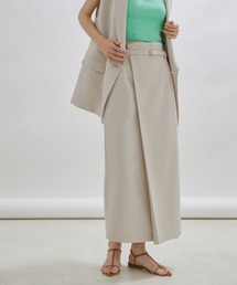 【セットアップ対応・洗える】ハイウエストタックタイトスカート