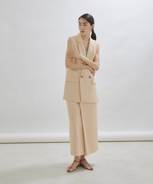 SALON adam et rope'（サロン アダム エ ロペ）の「【セットアップ対応・洗える】ハイウエストタックタイトスカート（スカート・レディース・ブラック/ベージュ・M/S）」の17枚目の写真