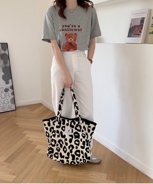 wears(ウェアーズ)の「レオパードキャンバストート(トートバッグ・レディース・レオパード・FREE)」の6枚目の写真