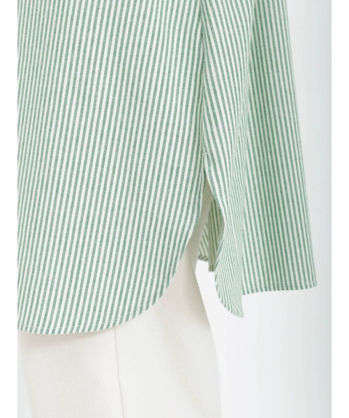 Samansa Mos2（サマンサ モスモス）の「柄アソートシャツチュニック（チュニック・レディース・ブルー/オフホワイト/ブラック/グリーン/レッド・ﾌﾘ-）」の8枚目の写真