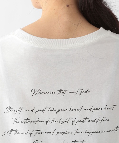 GLOBAL WORK(グローバルワーク)の「ヘビロッTEEプリント長袖/163482(Tシャツ/カットソー・レディース・オフホワイト/ホワイト系その他/杢グレー/オートミール/ホワイト系8/ホワイト系その他4・MEDIUM/LARGE)」の7枚目の写真