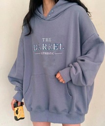 刺繍ロゴオーバーサイズフーディーパーカー