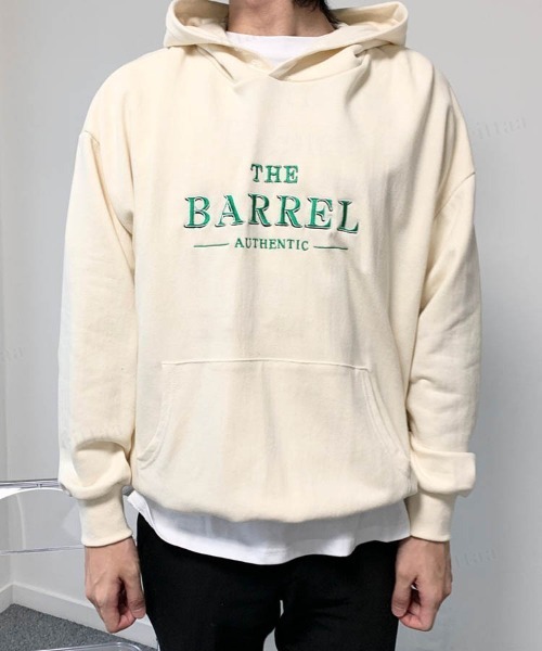 Dalfwin（ダールフィン）の「刺繍ロゴオーバーサイズフーディーパーカー（パーカー・レディース・ブルー/アイボリー/チャコールグレー・FREE）」の5枚目の写真