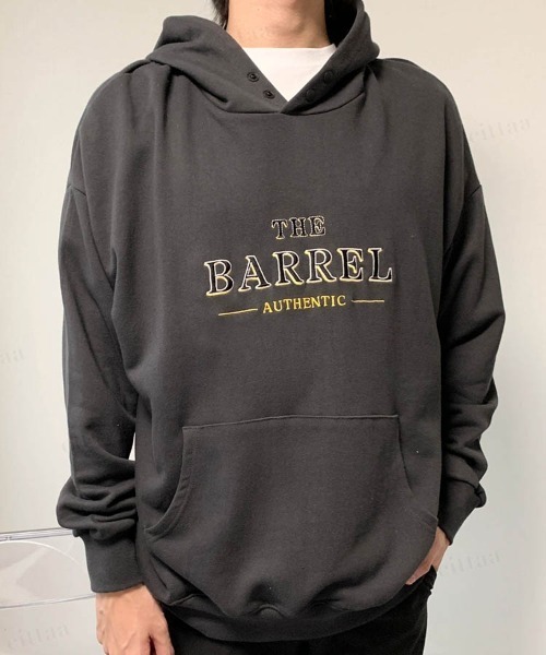 Dalfwin（ダールフィン）の「刺繍ロゴオーバーサイズフーディーパーカー（パーカー・レディース・ブルー/アイボリー/チャコールグレー・FREE）」の10枚目の写真