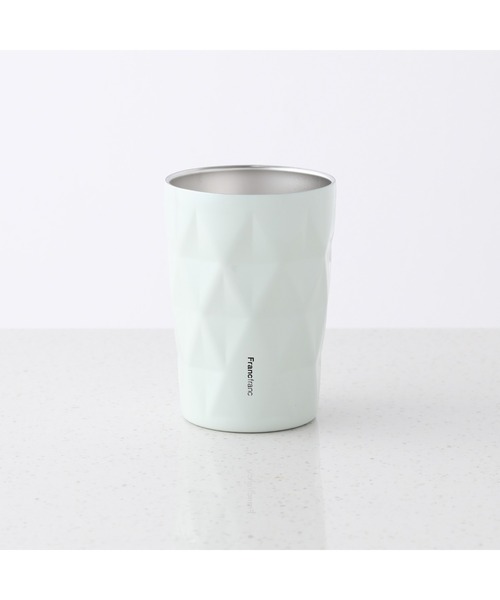 ルースト サーモタンブラー M ダイヤ ホワイト 保冷 保温 真空二重構造