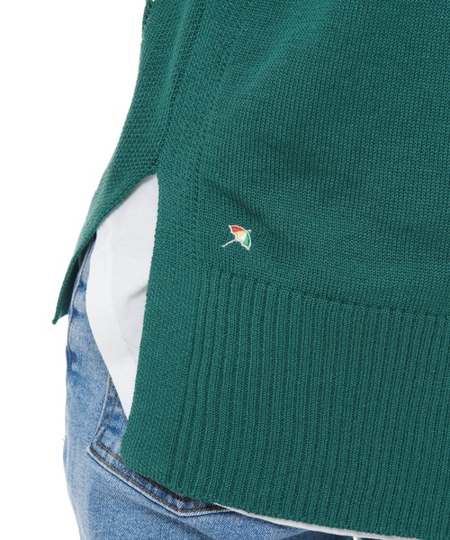 Arnold Palmer（アーノルドパーマー）の「ニットベスト × ラウンドテール Tシャツ セット（アンサンブル・レディース・グリーン/ベージュ/ピンク・L/M/S）」の7枚目の写真