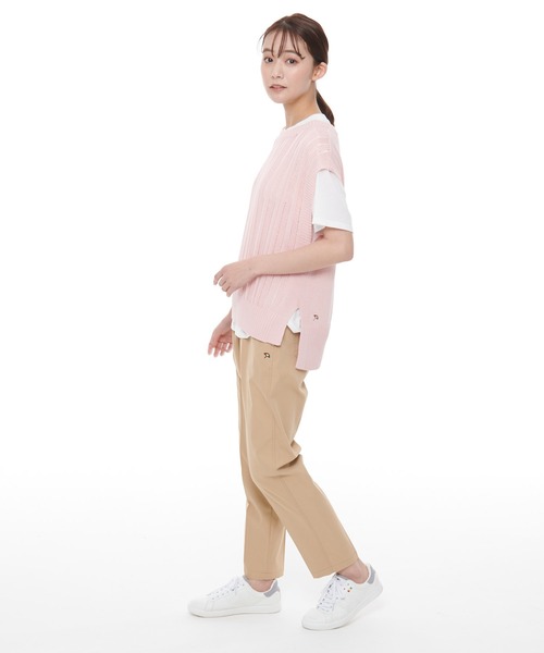 Arnold Palmer（アーノルドパーマー）の「ニットベスト × ラウンドテール Tシャツ セット（アンサンブル・レディース・グリーン/ベージュ/ピンク・L/M/S）」の22枚目の写真