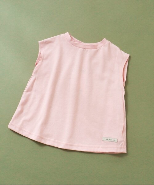 BREEZE（ブリーズ）の「【WEB限定】フレンチスリーブTシャツ（Tシャツ/カットソー・キッズ・イエロー/オフホワイト/ピンク/チャコール/ラベンダー・120/130/140/80/100/110/90）」の5枚目の写真