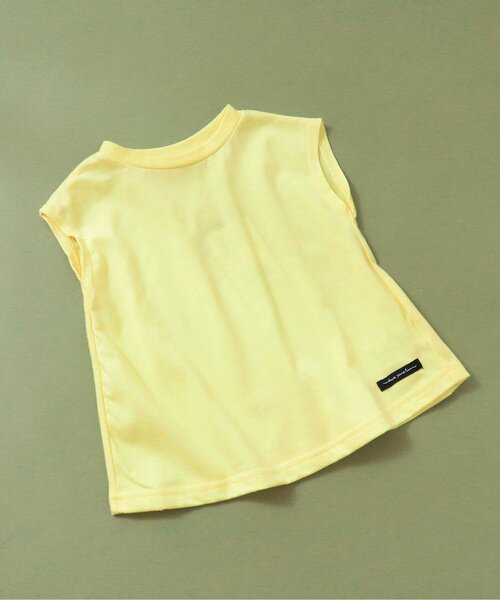 BREEZE（ブリーズ）の「【WEB限定】フレンチスリーブTシャツ（Tシャツ/カットソー・キッズ・イエロー/オフホワイト/ピンク/チャコール/ラベンダー・120/130/140/80/100/110/90）」の4枚目の写真