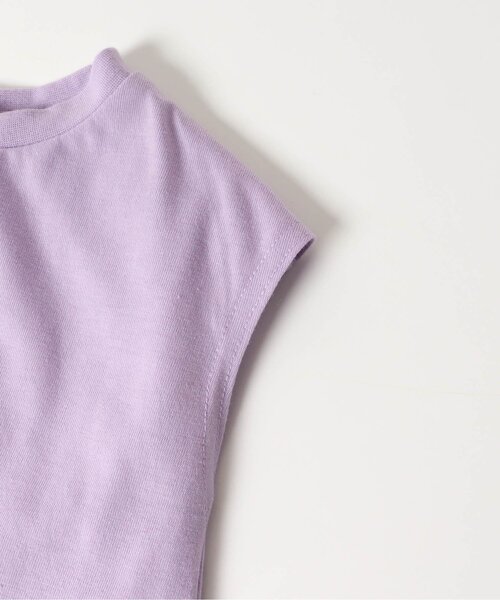 BREEZE（ブリーズ）の「【WEB限定】フレンチスリーブTシャツ（Tシャツ/カットソー・キッズ・イエロー/オフホワイト/ピンク/チャコール/ラベンダー・120/130/140/80/100/110/90）」の8枚目の写真