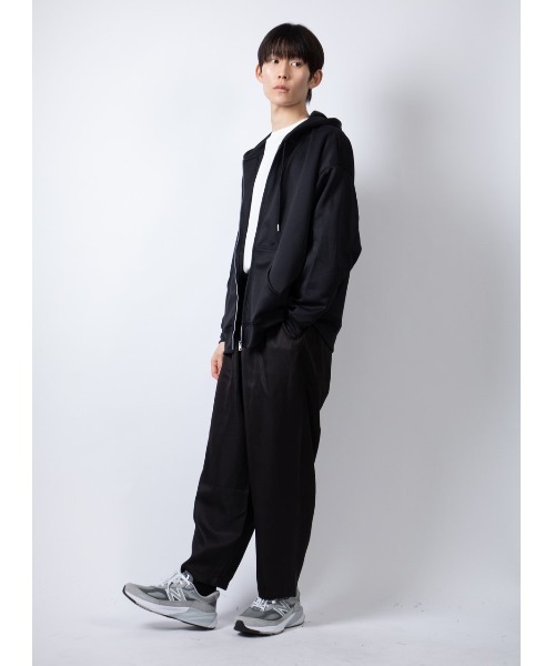 Beno（ビーノ）の「TECHダンボール ルーズシルエット フルZIPフーディ（パーカー・メンズ・モカ/ライトグレー/ブラック/ダークブルー・M/L）」の15枚目の写真