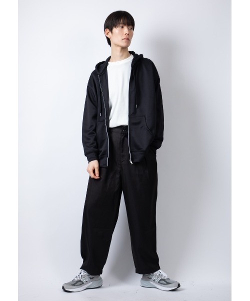 Beno（ビーノ）の「TECHダンボール ルーズシルエット フルZIPフーディ（パーカー・メンズ・モカ/ライトグレー/ブラック/ダークブルー・M/L）」の13枚目の写真