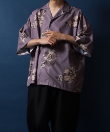 ANPAS | Total Pattern Print Big Silhouette Open Collar Shirt/総柄 ビッグシルエット オープンカラーシャツ(シャツ/ブラウス)