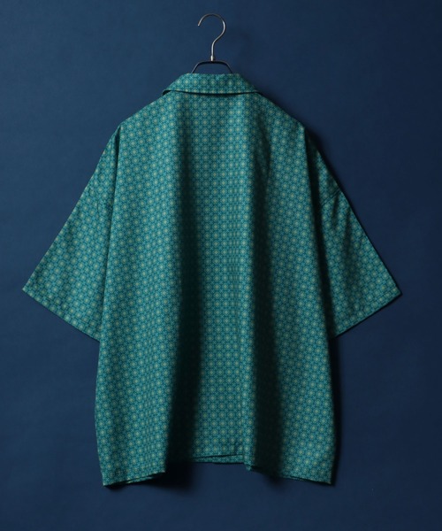 ANPAS(アンパス)の「Total Pattern Print Big Silhouette Open Collar Shirt/総柄 ビッグシルエット オープンカラーシャツ(シャツ/ブラウス・メンズ・グリーン系その他/ホワイト系その他2/ブラウン系その他/ベージュ系その他/ブルー系その他/ブラック系その他/ブラック系その他2/ホワイト系その他/ブラック系その他3/ホワイト系その他3/ブラック系その他4・M/L)」の19枚目の写真