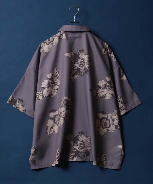 ANPAS(アンパス)の「Total Pattern Print Big Silhouette Open Collar Shirt/総柄 ビッグシルエット オープンカラーシャツ(シャツ/ブラウス・メンズ・グリーン系その他/ホワイト系その他2/ブラウン系その他/ベージュ系その他/ブルー系その他/ブラック系その他/ブラック系その他2/ホワイト系その他/ブラック系その他3/ホワイト系その他3/ブラック系その他4・M/L)」の17枚目の写真