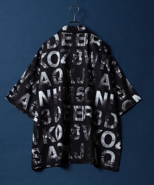 ANPAS(アンパス)の「Total Pattern Print Big Silhouette Open Collar Shirt/総柄 ビッグシルエット オープンカラーシャツ(シャツ/ブラウス・メンズ・グリーン系その他/ホワイト系その他2/ブラウン系その他/ベージュ系その他/ブルー系その他/ブラック系その他/ブラック系その他2/ホワイト系その他/ブラック系その他3/ホワイト系その他3/ブラック系その他4・M/L)」の14枚目の写真