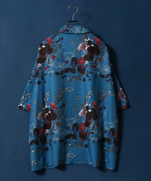 ANPAS(アンパス)の「Total Pattern Print Big Silhouette Open Collar Shirt/総柄 ビッグシルエット オープンカラーシャツ(シャツ/ブラウス・メンズ・グリーン系その他/ホワイト系その他2/ブラウン系その他/ベージュ系その他/ブルー系その他/ブラック系その他/ブラック系その他2/ホワイト系その他/ブラック系その他3/ホワイト系その他3/ブラック系その他4・M/L)」の20枚目の写真
