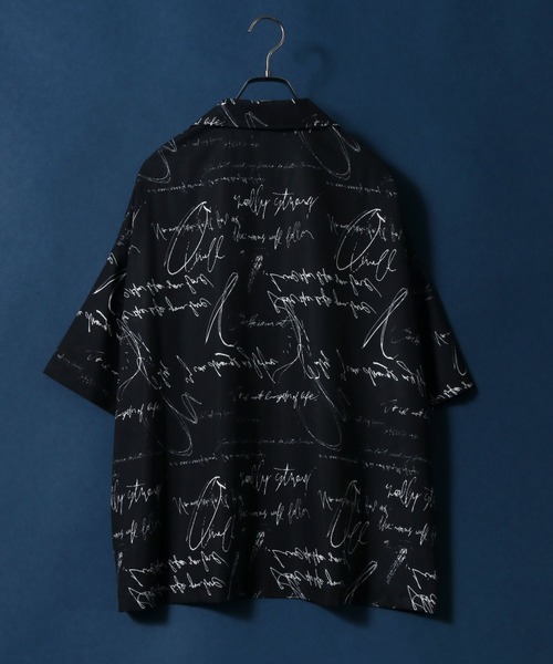 ANPAS(アンパス)の「Total Pattern Print Big Silhouette Open Collar Shirt/総柄 ビッグシルエット オープンカラーシャツ(シャツ/ブラウス・メンズ・グリーン系その他/ホワイト系その他2/ブラウン系その他/ベージュ系その他/ブルー系その他/ブラック系その他/ブラック系その他2/ホワイト系その他/ブラック系その他3/ホワイト系その他3/ブラック系その他4・M/L)」の13枚目の写真