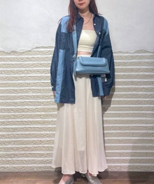 FOREVER 21（フォーエバー トゥエンティーワン）の「カップ付きクロップドキャミ（キャミソール・レディース・ホワイト/グリーン系その他/ブラック/グリーン系その他6/ホワイト系その他2/ブラウン系その他7/グレー系その他・SMALL/MEDIUM/LARGE）」の8枚目の写真