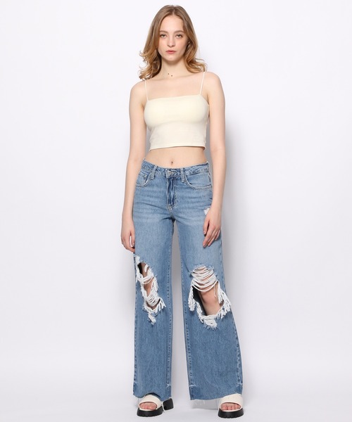 FOREVER 21（フォーエバー トゥエンティーワン）の「カップ付きクロップドキャミ（キャミソール・レディース・ホワイト/グリーン系その他/ブラック/グリーン系その他6/ホワイト系その他2/ブラウン系その他7/グレー系その他・SMALL/MEDIUM/LARGE）」の22枚目の写真